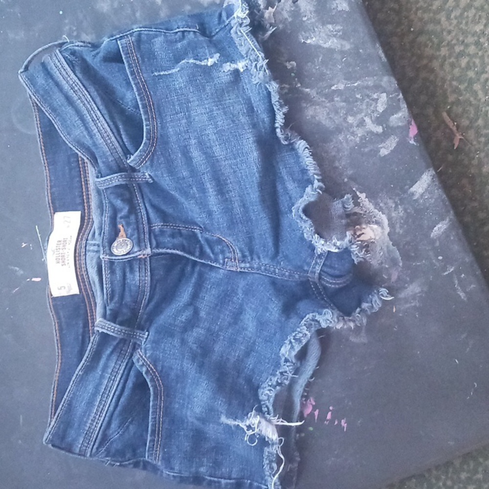 Hollister denim short shorts